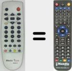 Replacement remote control for BK3B-C4
