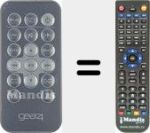 Replacement remote control for PG534