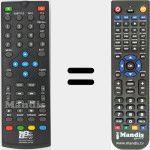 Replacement remote control for REMCON1535