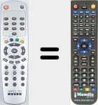 Replacement remote control for REMCON1743