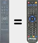 Replacement remote control for REMCON1775