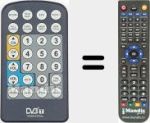 Replacement remote control for REMCON1776