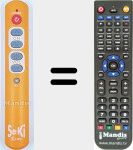 Replacement remote control for REMCON1911