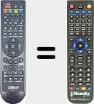 Replacement remote control for REMCON1916