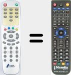 Replacement remote control for REMCON1943