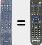 Replacement remote control for REMCON1944