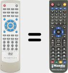 Replacement remote control for REMCON1962