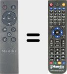 Replacement remote control for REMCON2047