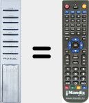Replacement remote control for REMCON2062