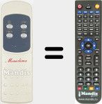 Replacement remote control for REMCON2065