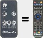 Replacement remote control for REMCON2090