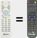 Replacement remote control for REMCON2175
