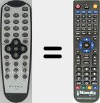 Replacement remote control for T-10