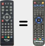 Replacement remote control for MAXT90HD