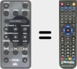 Replacement remote control for REMCON1517