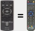 Replacement remote control for RM-X172 (148015024)