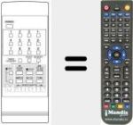 Replacement remote control for REMCON167