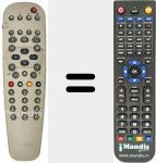 Replacement remote control for REMCON1293