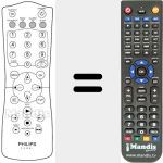 Replacement remote control for REMCON872