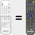 Replacement remote control for 3F1400033071