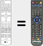 Replacement remote control for MZ40PA10MP (6710V00067G)