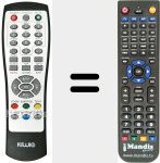 Replacement remote control for REMCON1040