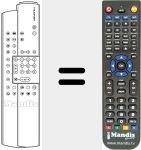 Replacement remote control for REMCON150