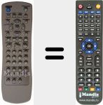 Replacement remote control for REMCON036
