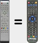 Replacement remote control for BSV1989