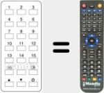 Replacement remote control for REMCON729