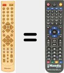 Replacement remote control for REMCON861