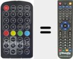 Replacement remote control for REMCON1395