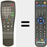 Replacement remote control for REMCON477