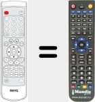 Replacement remote control for REMCON814