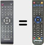 Replacement remote control for REMCON104