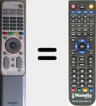 Replacement remote control for NR022