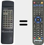 Replacement remote control for RC 286 S (24140286Y)