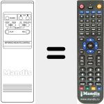 Replacement remote control for RC53
