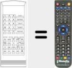 Replacement remote control for RCU1709
