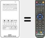 Replacement remote control for RM 604 B (A1009009A)