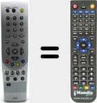 Replacement remote control for RS501