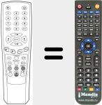 Replacement remote control for REMCON1398