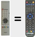 Replacement remote control for TM63 (AA5900266A)