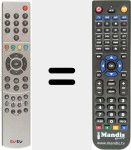 Replacement remote control for REMCON727