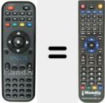 Replacement remote control for REMCON172