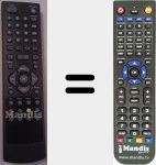 Replacement remote control for DMB105HD
