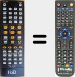 Replacement remote control for HT6500