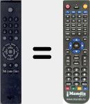 Replacement remote control for RC101