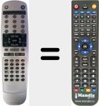 Replacement remote control for MID 7500