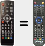 Replacement remote control for SLIM6 HD